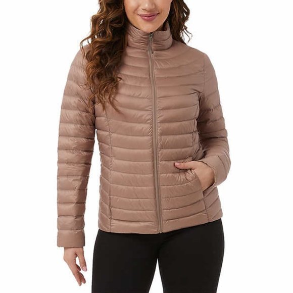 NWT 32 Degrees Heat Women Lightweight Full Zip Down Jacket Size M $80 1D017 - Picture 1 of 3